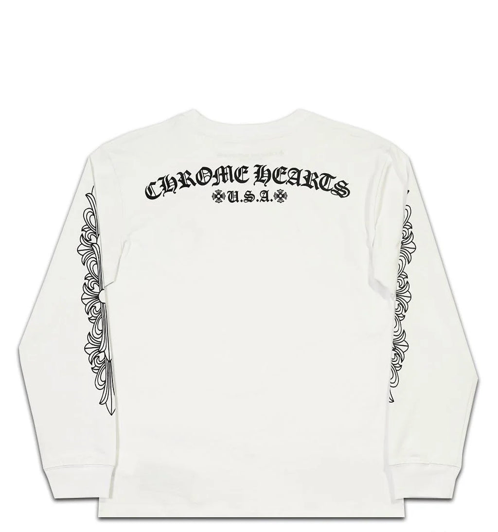 Chrome Hearts Floral USA long-sleeve tee
