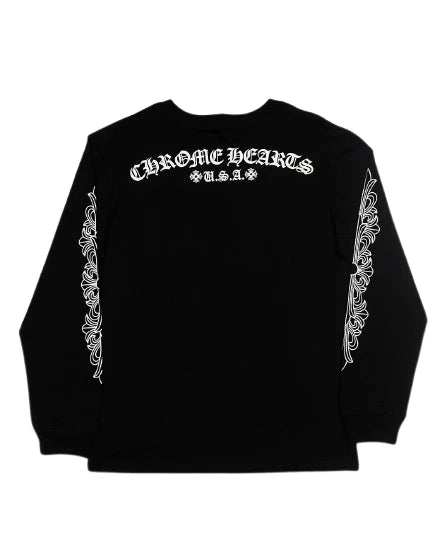 Chrome Hearts Floral USA long-sleeve tee